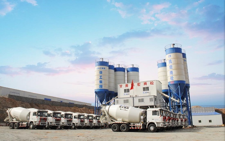 XCMG Small Cement Plant 60m3 Concrete Batching Plant HZS60VG Concrete Machinery For Sale